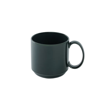 Porcelain Rim Stackable Mug - Deep Green