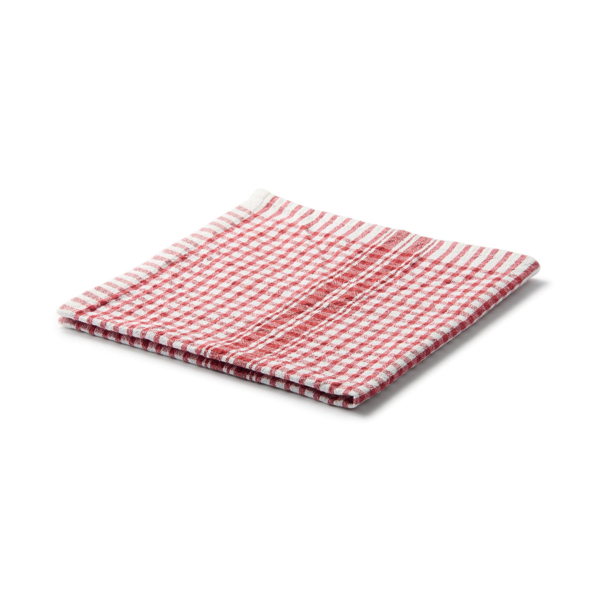 Indian Cotton Multipurpose Cloth - Red Check | Kitchen | MUJI USA