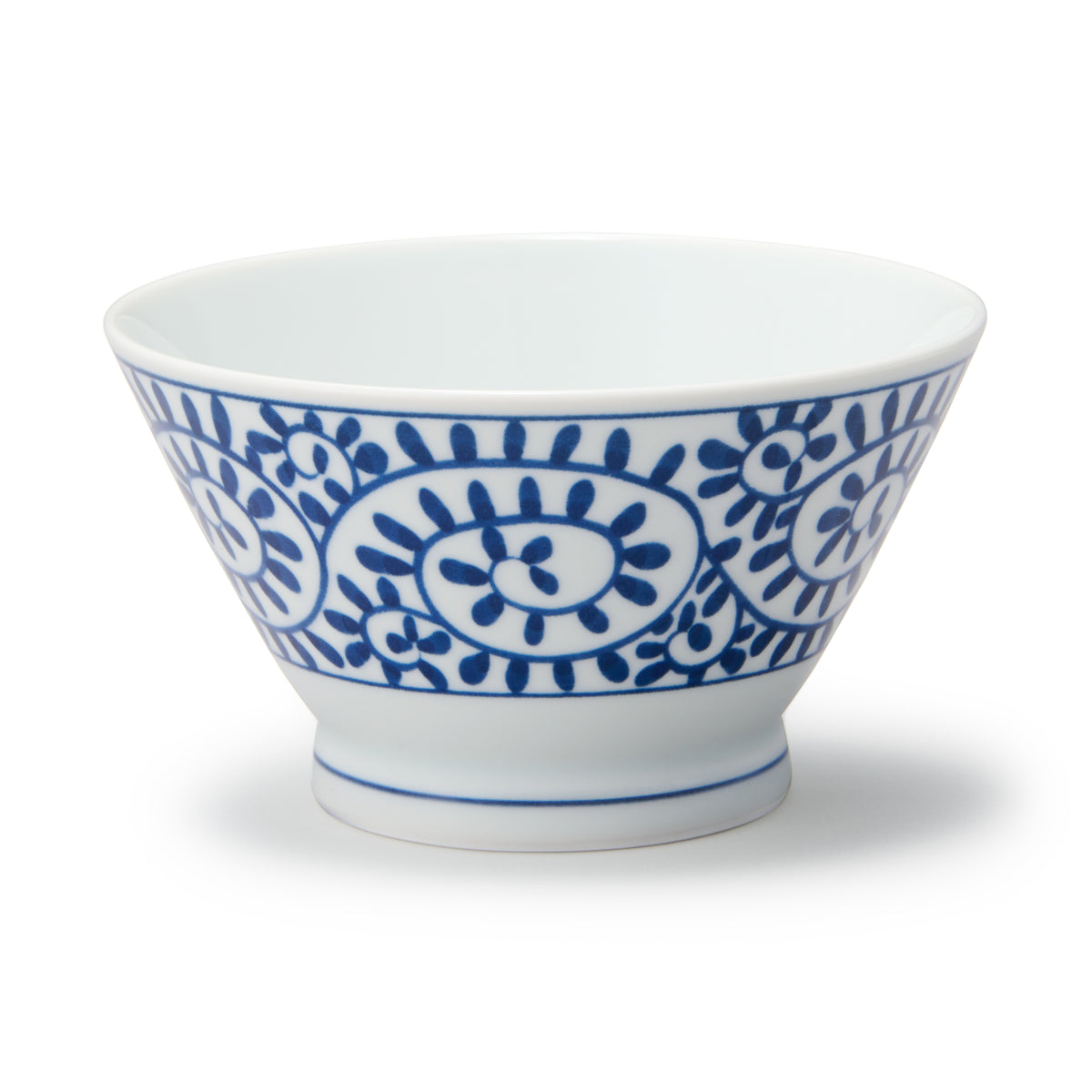 Pattern Muji Hasami Ware Rice Bowl - Arabesque Pattern | Japanese Tableware | MUJI USA
