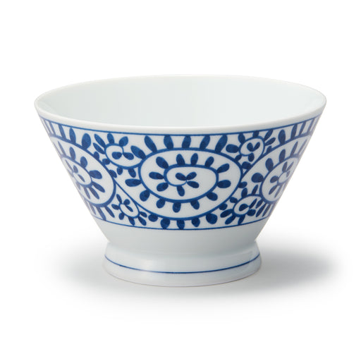 Hasami Ware Rice Bowl - Arabesque Pattern Large MUJI