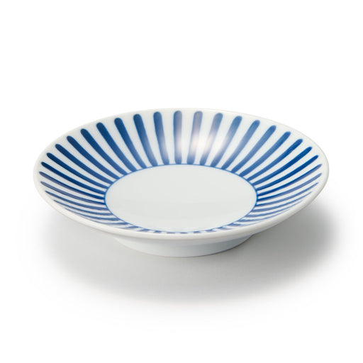 Hasami Ware Small Plate - Stripes Pattern MUJI