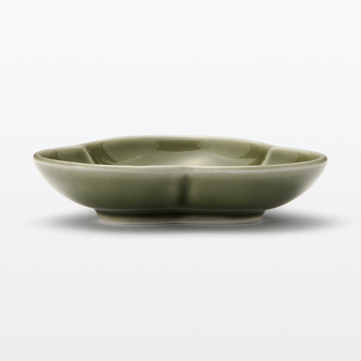 Hasami Ware Lucky Small Plate - Pine - Pine Green MUJI