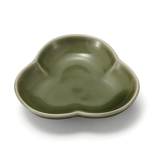 Hasami Ware Lucky Small Plate - Pine - Pine Green MUJI