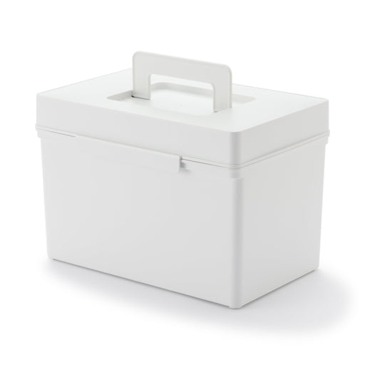 #wk 23 -imported- Polypropylene Accessory Carry Box - White Gray MUJI