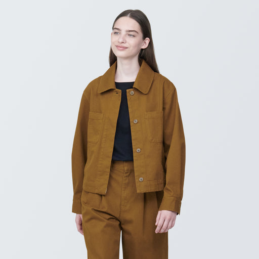 Women's Kapok Blend Shirt Jacket MUJI