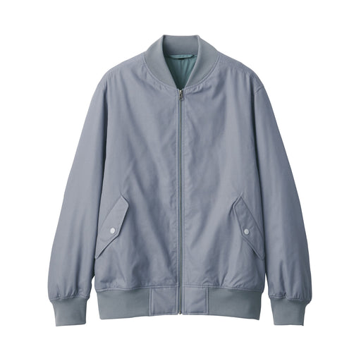 Men's Kapok Blend Padded Jacket Medium Grey MUJI