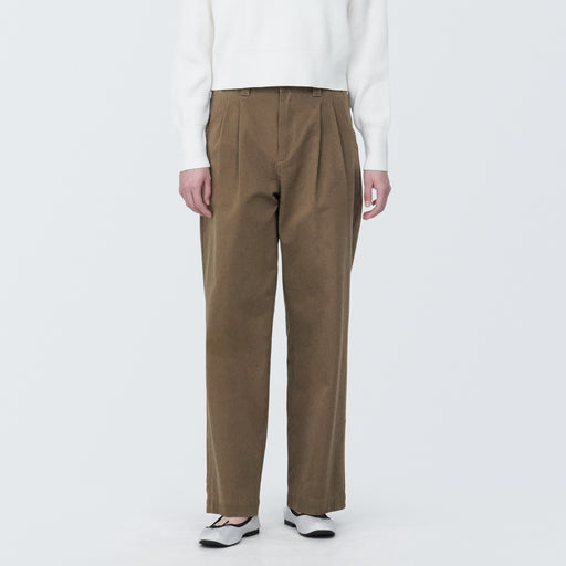Pleated Wide Chino Pants MUJI