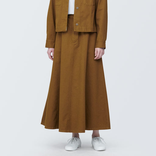 Women's Kapok Blend Flared Skirt MUJI