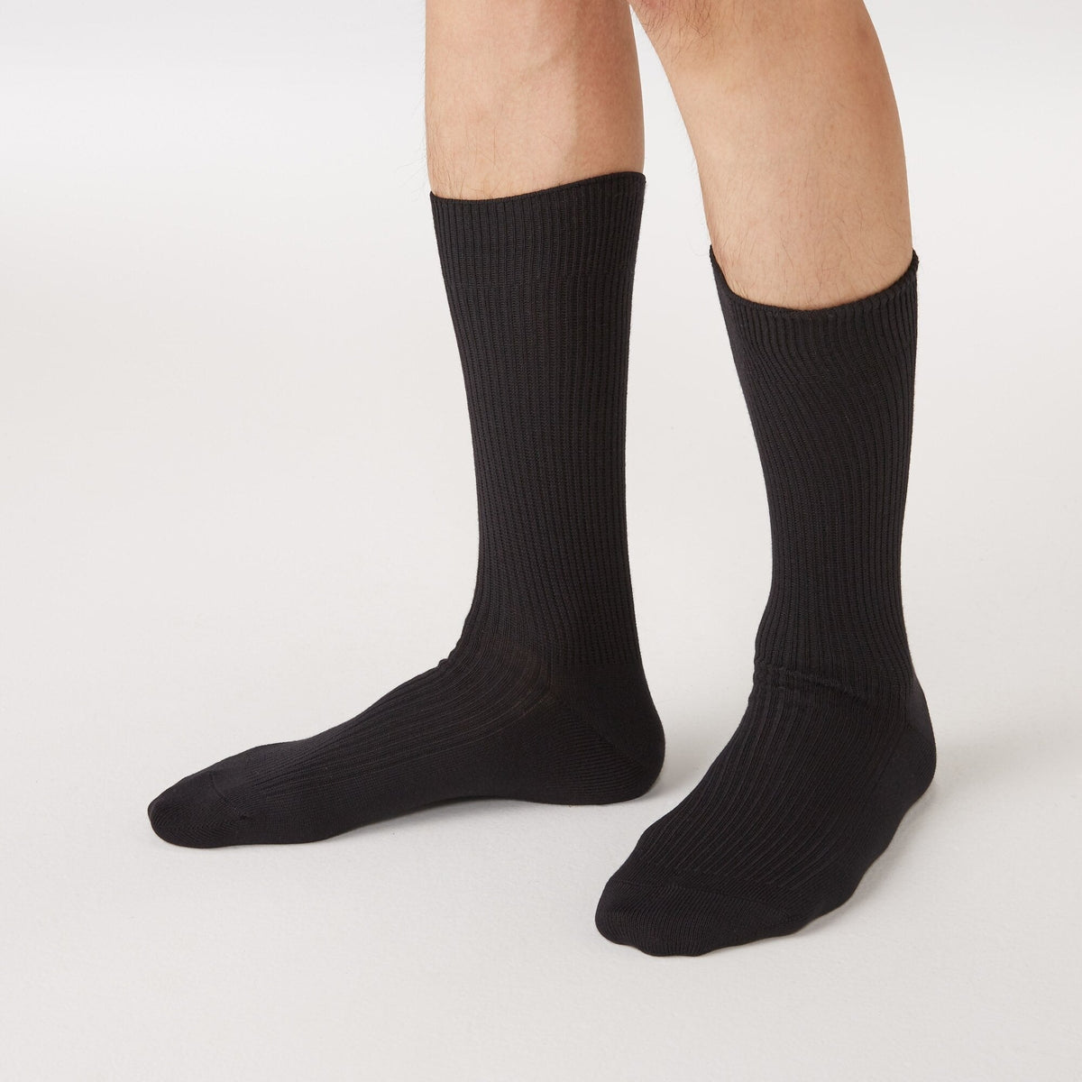 Right Angle Ribbed Socks | Men's Business Socks | MUJI USA