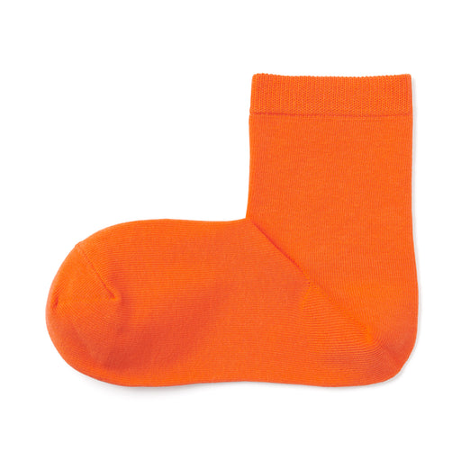Right Angle 3 Layer Loose Top Short Socks Light Orange 23-25cm (US W6-8 M5-7) MUJI