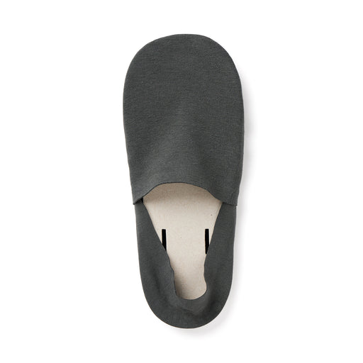 Seamless Toe High Cut No-Show Socks with Heel Grip Dark Gray MUJI