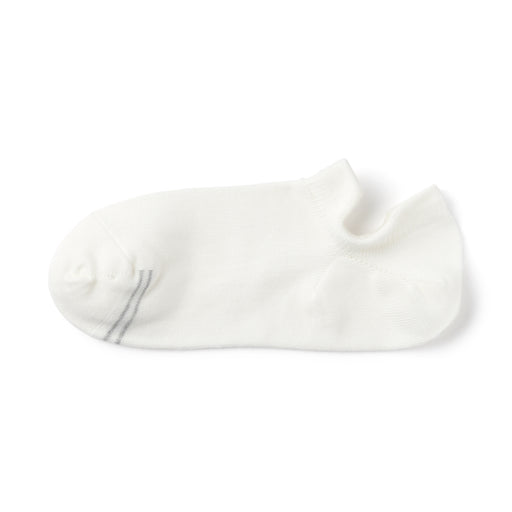 Right Angle Sneaker Socks with Tabs Off White 27-29cm (US W11-12.5 M9-11) MUJI