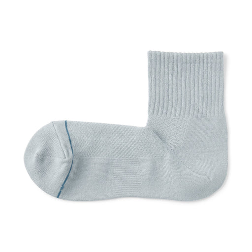 Right Angle Breathable Mesh Short Socks Light Silver Gray 27-29cm (US W11-12.5 M9-11) MUJI