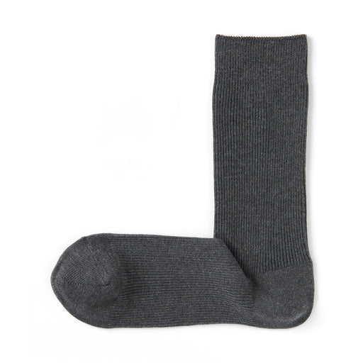 Right Angle Reversible Socks Charcoal Gray MUJI