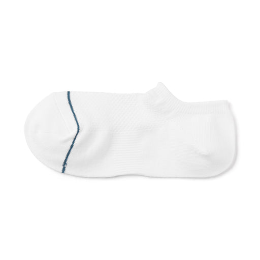 Right Angle Breathable Mesh Sneaker Socks White MUJI