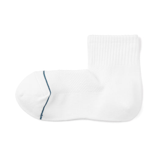 Right Angle Breathable Mesh Short Socks White 21-23cm (US W5-7 / M3-5) MUJI