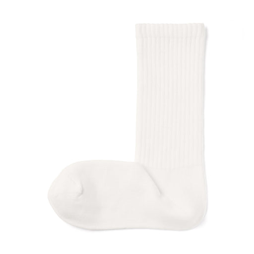 Right Angle Loose Top Loose Fit Socks Off White 23-25cm (US W7-9 M5-7.5) MUJI