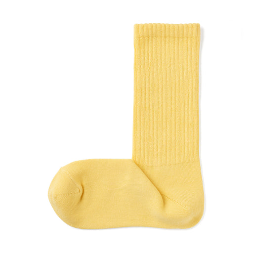Right Angle Loose Top Loose Fit Socks Light Yellow 23-25cm (US W7-9 M5-7.5) MUJI