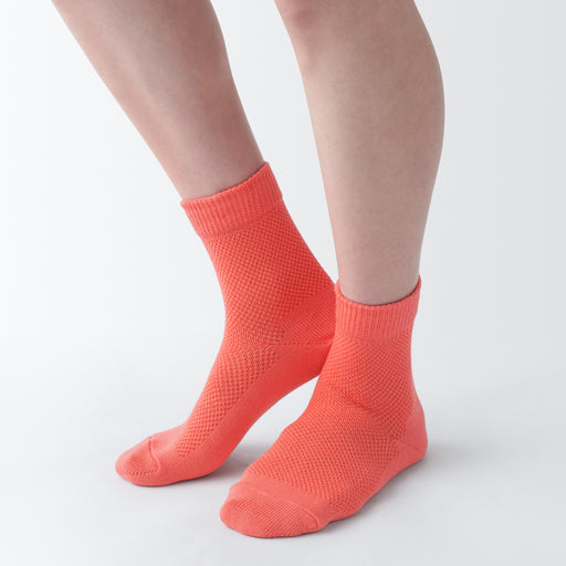 Right Angle Loose Top Loose Mesh Socks MUJI