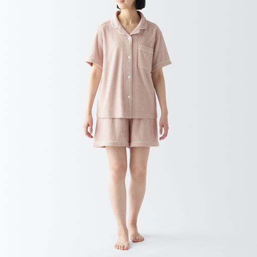 Women's Wearable Pile Towel Short Sleeve Pajamas MUJI
