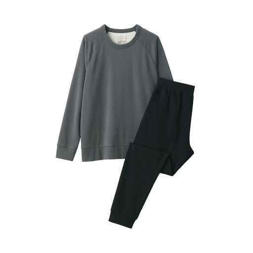 Men's Sweatshirt Loungewear Set Charcoal Gray MUJI