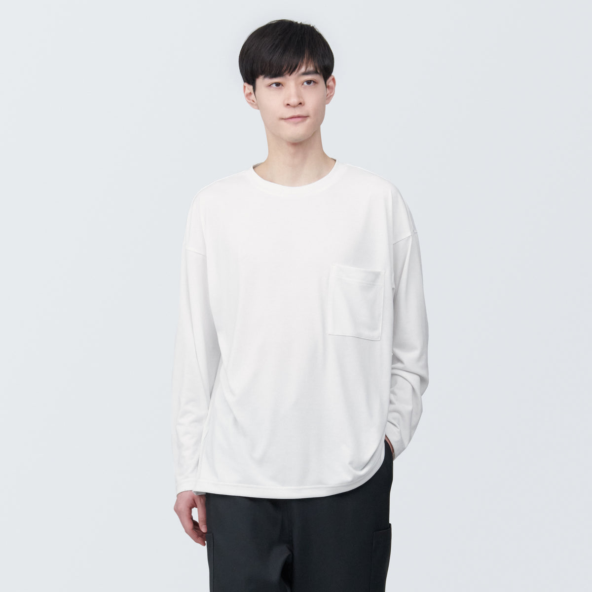 Labo Unisex Easy-Clean Quick Dry Crew Neck Long Sleeve T-Shirt
