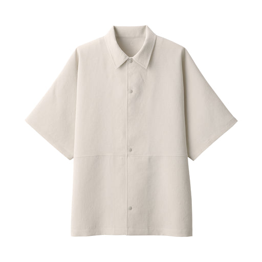 #wk17 - LABO Unisex Easy-Clean Short Sleeve Shirt BF1B424S Ivory MUJI