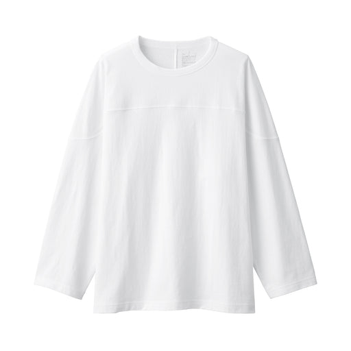 Men's Football Style Heavyweight T-Shirt White MUJI