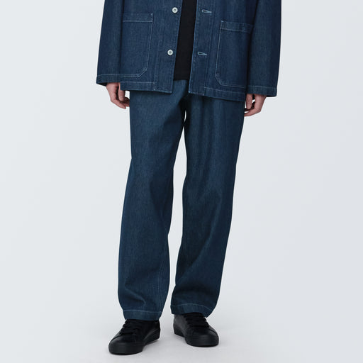 Men's Kapok Blend Denim Work Pants MUJI