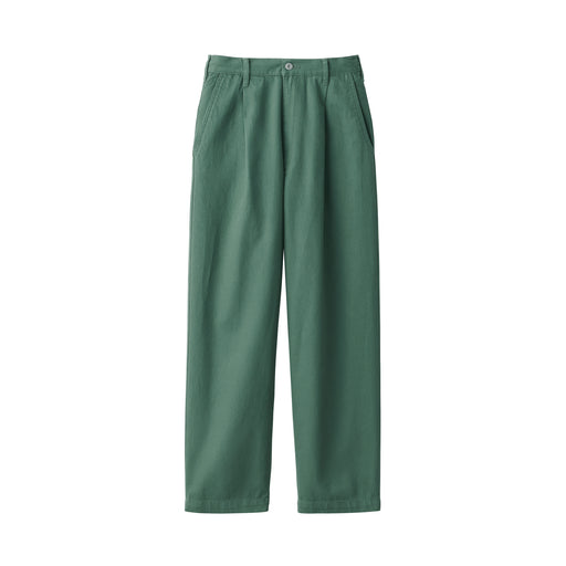 Men's Kapok Blend Work Pants Dark Green MUJI