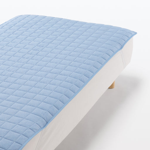 Cool Touch Quilted Pad Blue MUJI