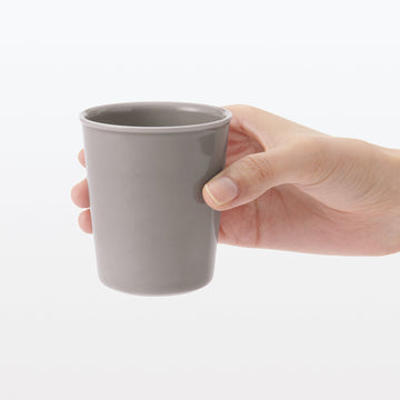 Porcelain Gargle Cup - Gray MUJI