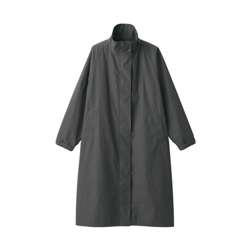 Women's Water Repellent Stand Collar Coat Dark Gray MUJI