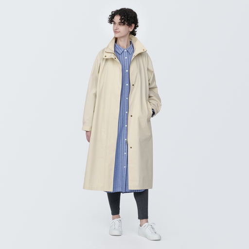 Women's Water Repellent Stand Collar Coat MUJI