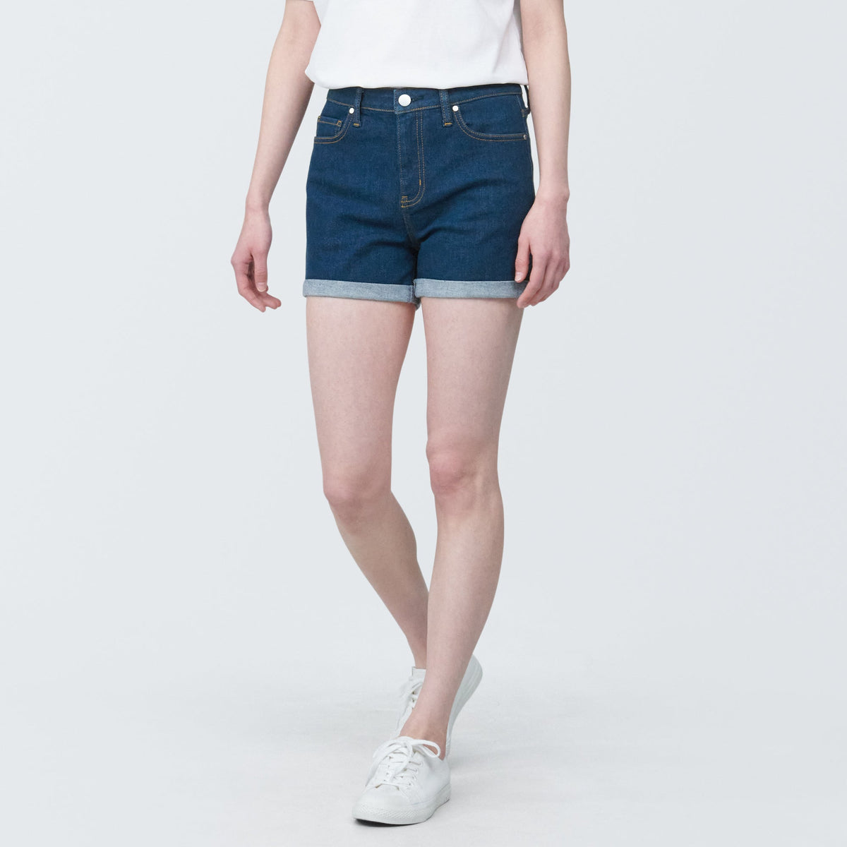 Women's Super Stretchy Denim Shorts Blue