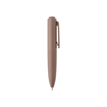 Compact Gel Ink Ballpoint Pen Knock Type 0.5 mm - Brown MUJI