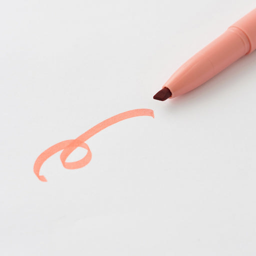 Compact Line Marker Cap Type - Apricot MUJI