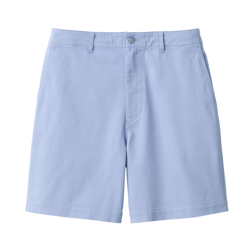 Men's Stretch Chino Short Pants Light Blue MUJI