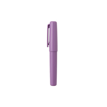 Compact Gel Ink Ballpoint Pen Cap Type 0.5 mm - Purple MUJI