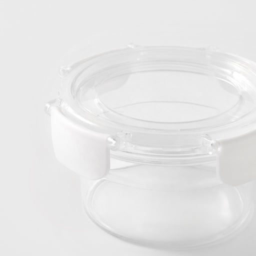 Clear Storage Container - Round (11 fl oz) MUJI