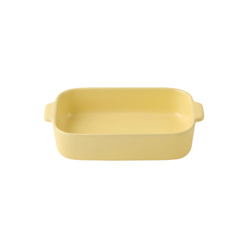 Stoneware Baking Dish Oven Tray - Light Yellow MUJI