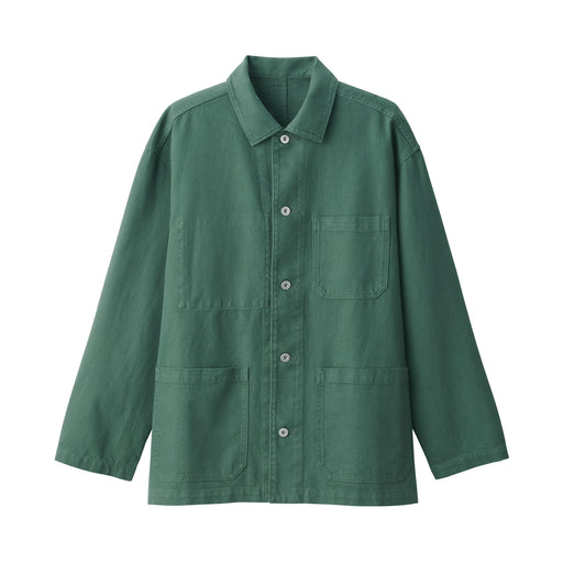 Men's Kapok Blend Coverall Dark Green MUJI
