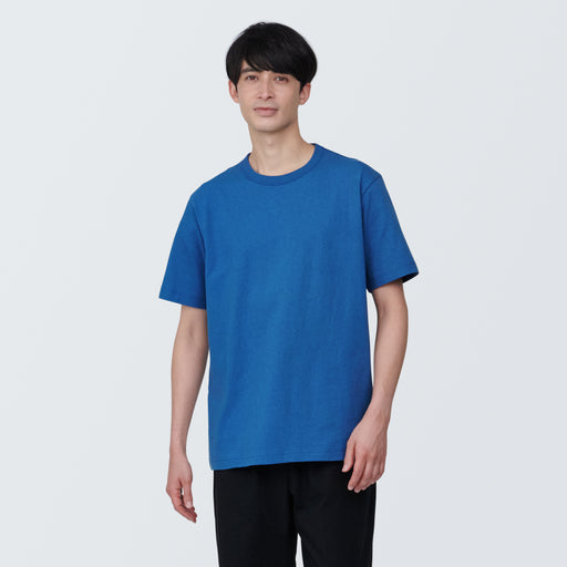 Men's Washed Heavy Weight Crew Neck Short Sleeve T-Shirt MUJI