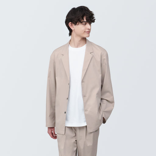 Men's Wrinkle Resistant Shirt Jacket MUJI