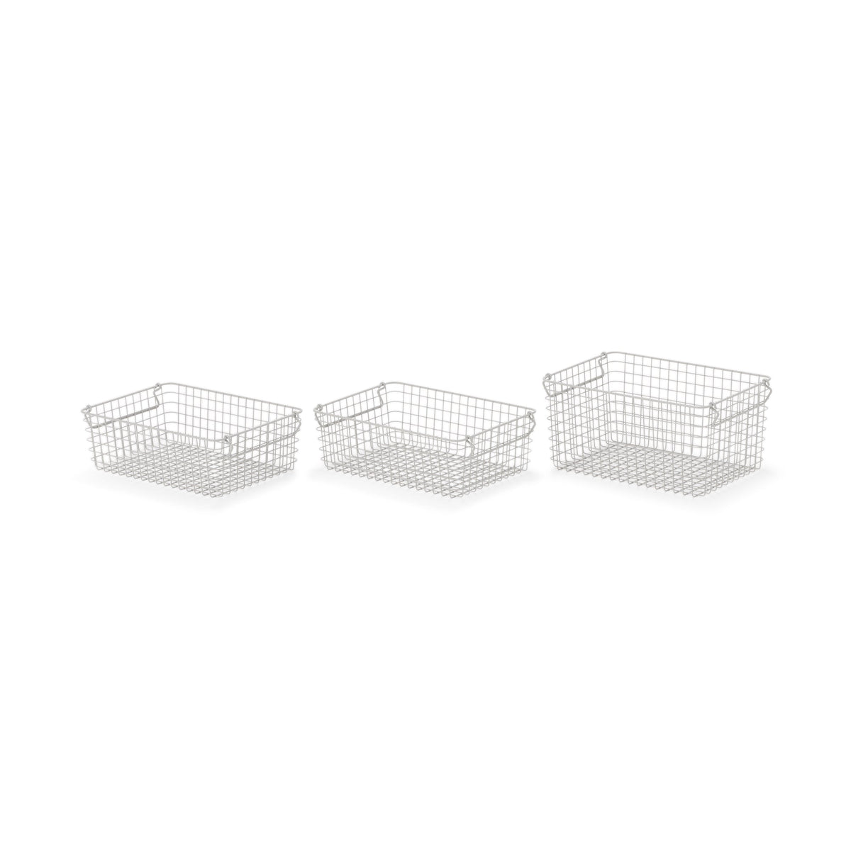 Steel Pipe Storage Rack Basket Set - Warm Gray | Household