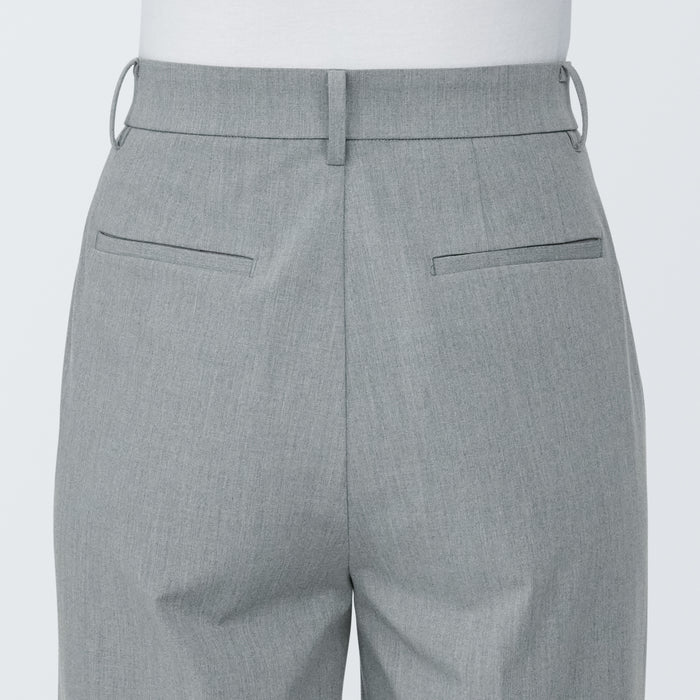 Women's Wrinkle Resistant Pleated Straight Pants