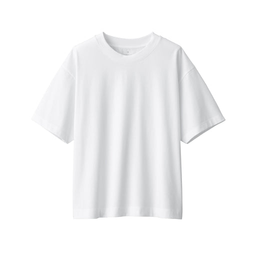 Women's Jersey Crew Neck Short Sleeve T-Shirt White MUJI