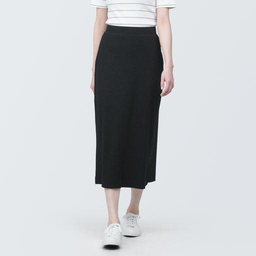 Women's Stretch Ribbed Skirt MUJI