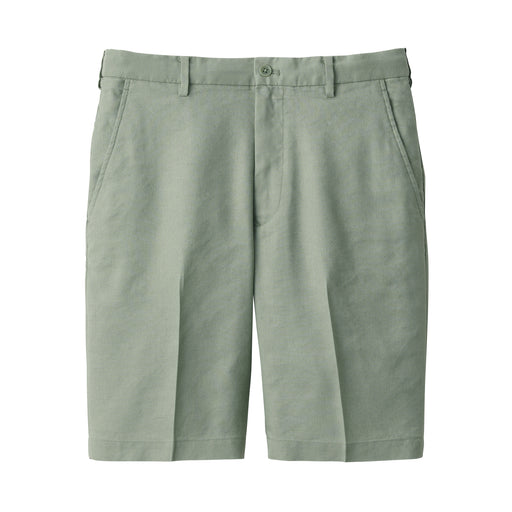 Men's Hemp Blend Short Pants Light Green MUJI