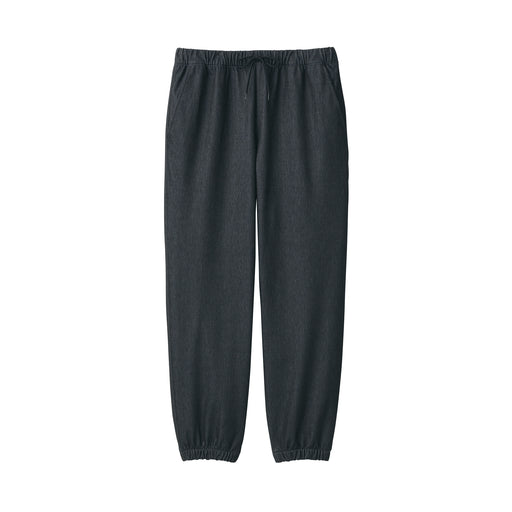 Men's Knitted Denim Jogger Sweatpants Black MUJI